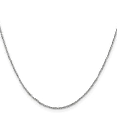14K White Gold 1.1mm Ropa Chain
