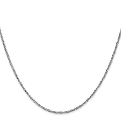 14K White Gold 1.7mm Ropa Chain