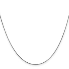 14K White Gold 0.6mm Round Snake Chain