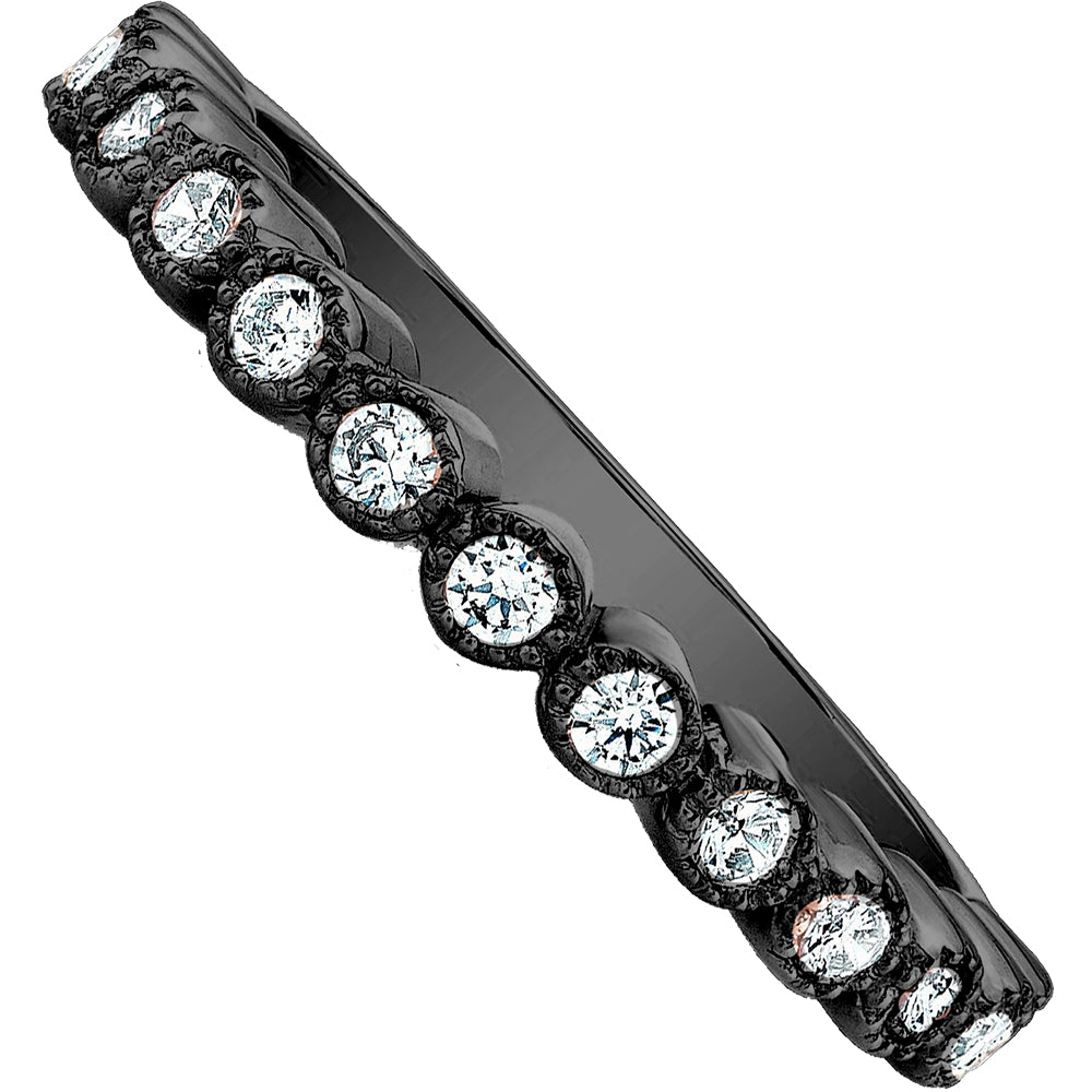 925 Sterling Silver CZ Band Ring