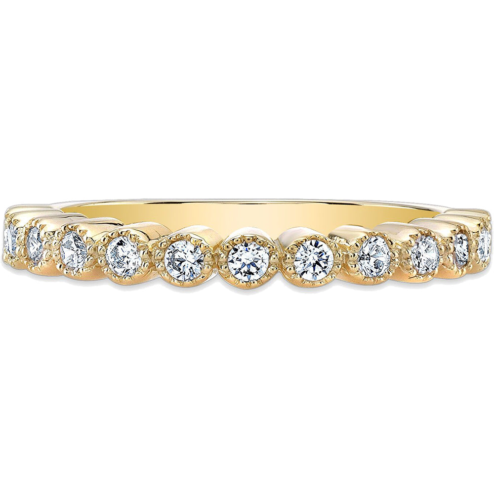 Yellow Gold Sterling Silver Tiara Crown Ring