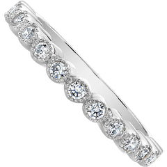 925 Sterling Silver CZ Band Ring