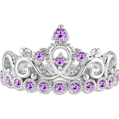 18K Gold Princess Crown Ring