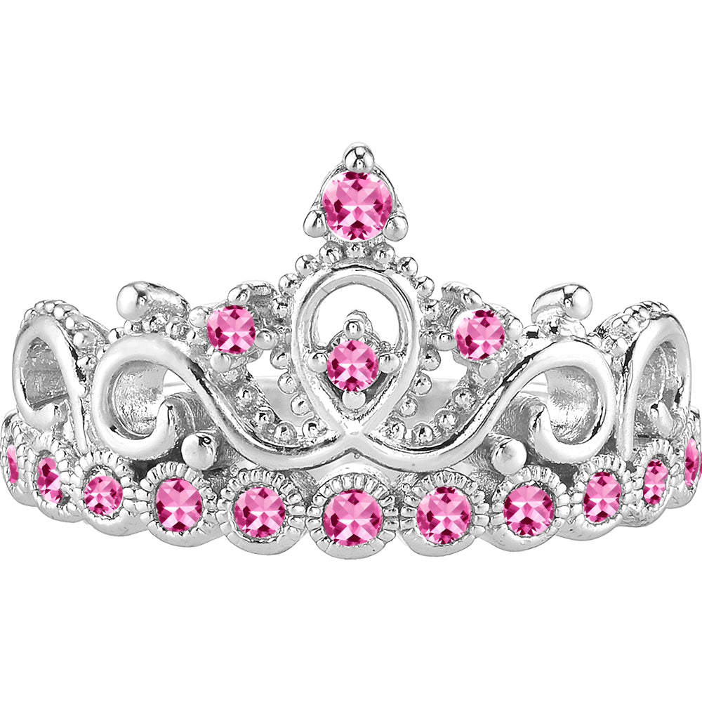 18K Gold Princess Crown Ring