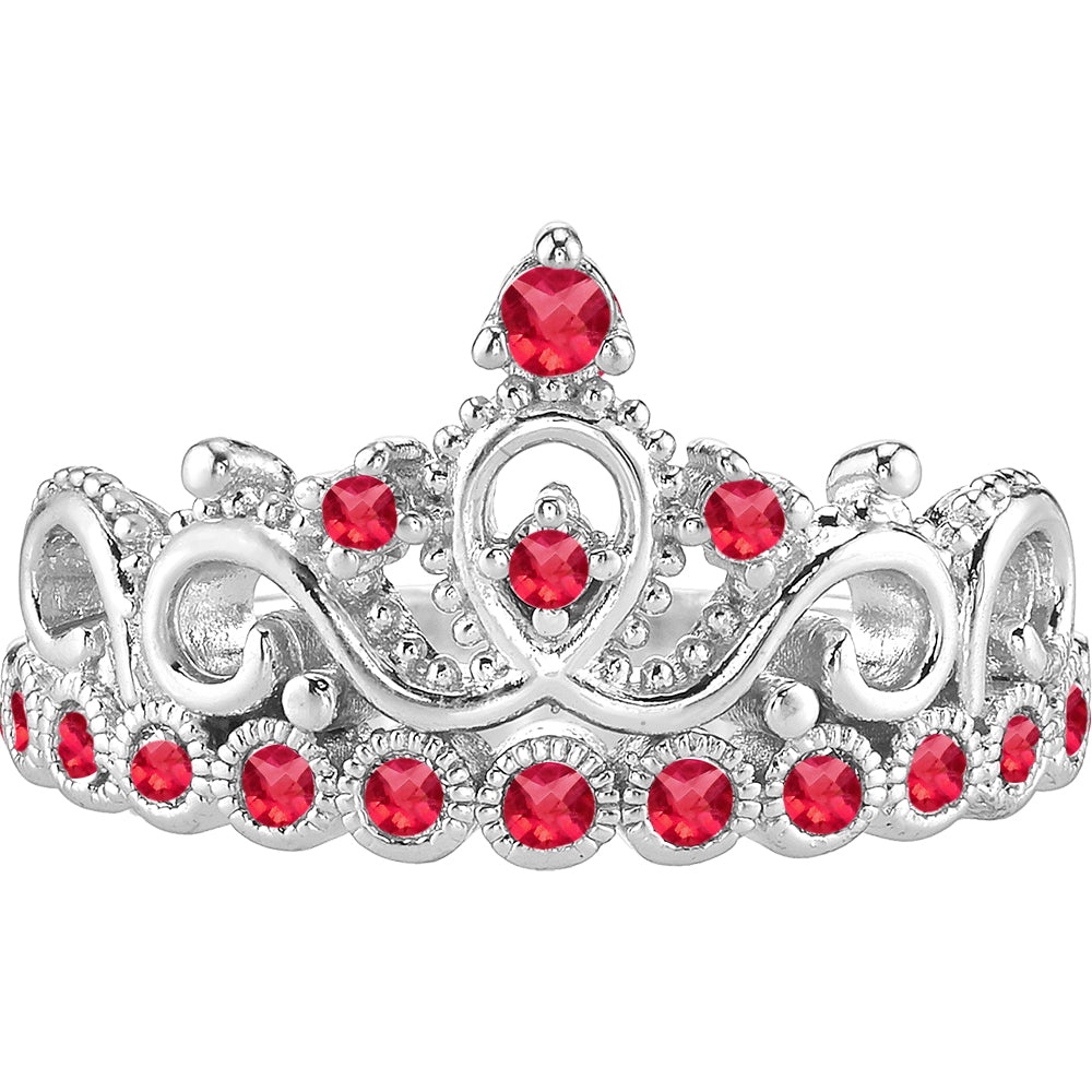 18K Gold Princess Crown Ring