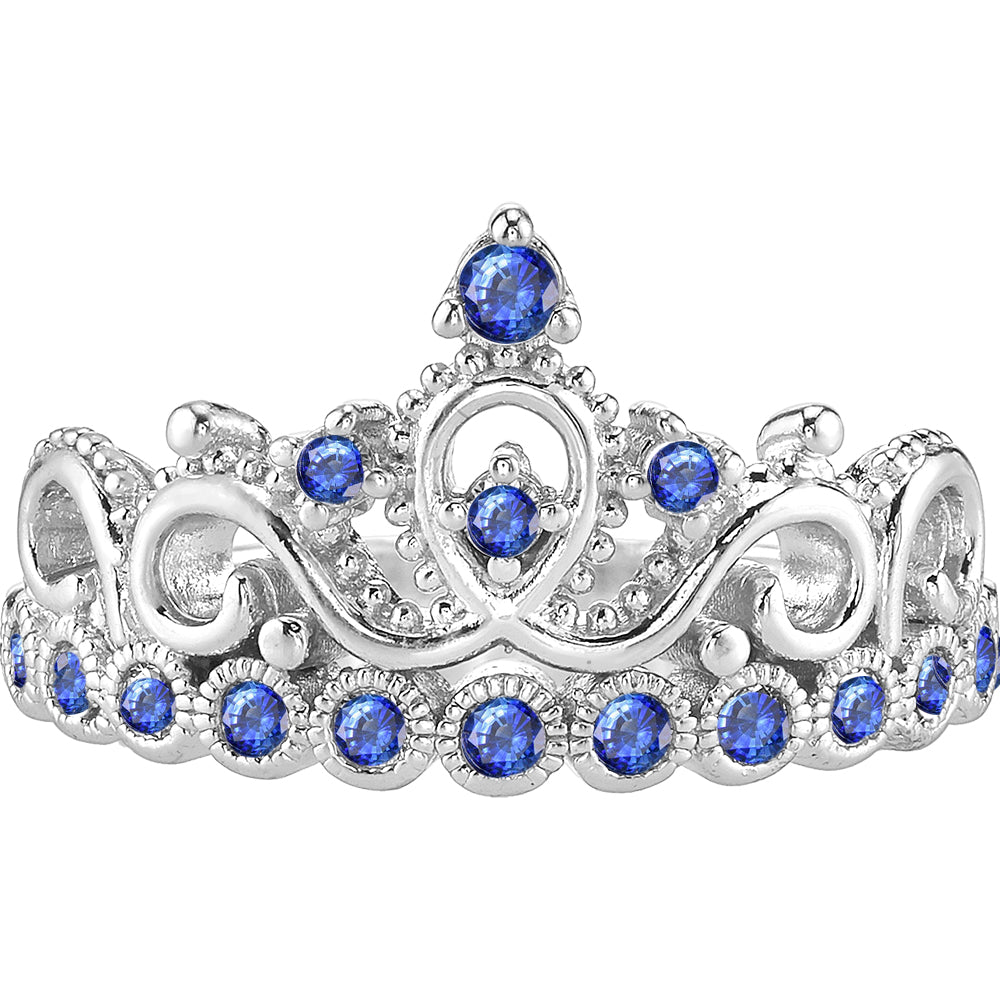 18K Gold Princess Crown Ring