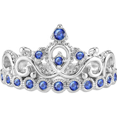 18K Gold Princess Crown Ring