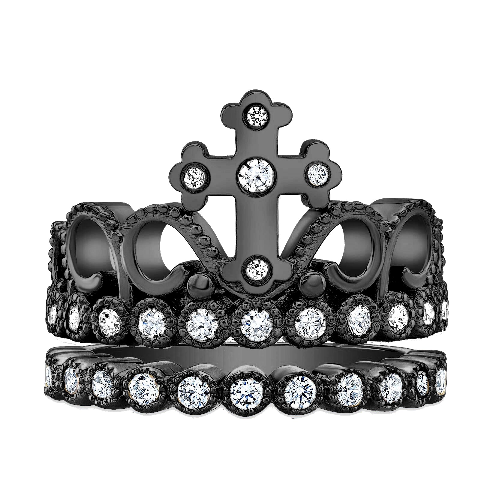 Guliette Verona Cross Crown Rings