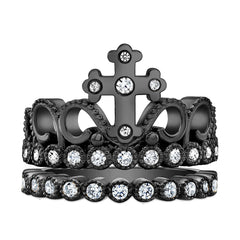 Guliette Verona Cross Crown Rings
