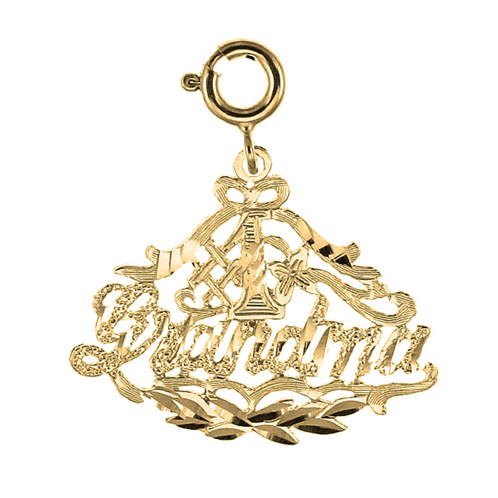 14K or 18K Gold #1 Grandma Pendant