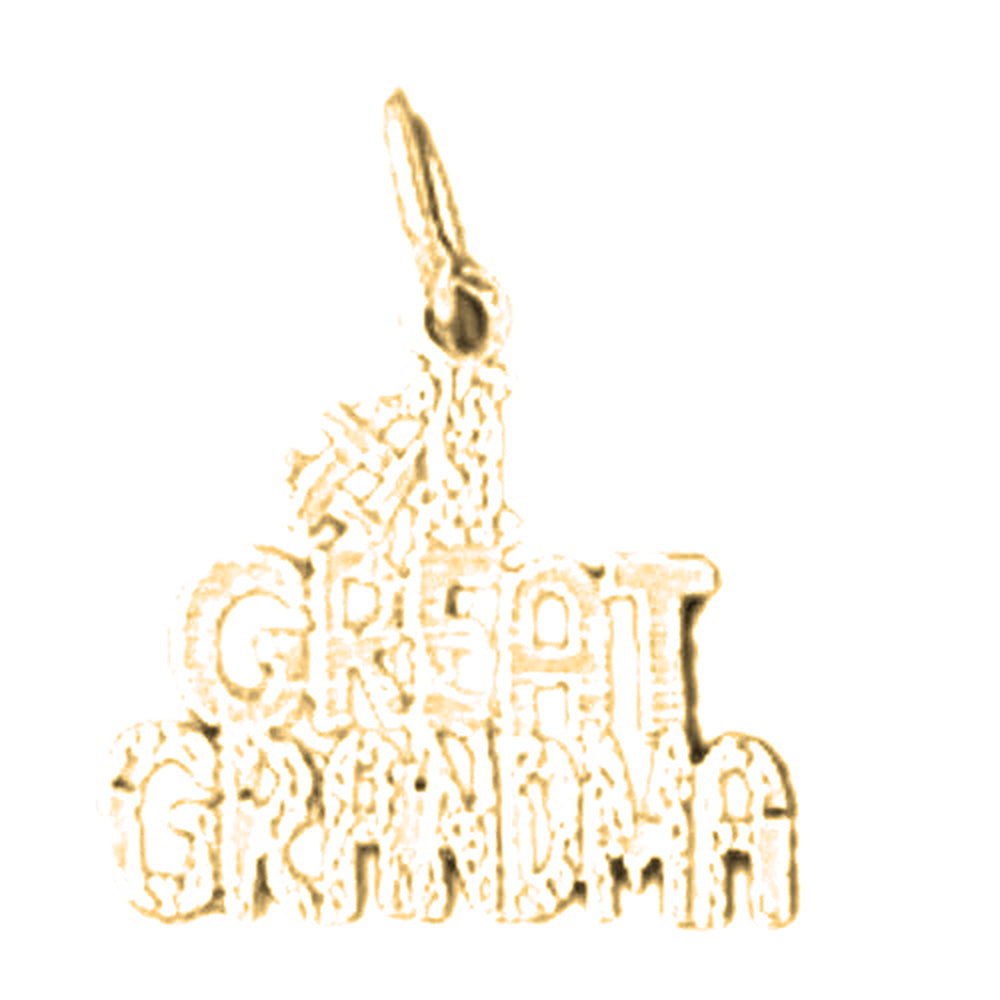 14K or 18K Gold #1 Great Grandma Pendant