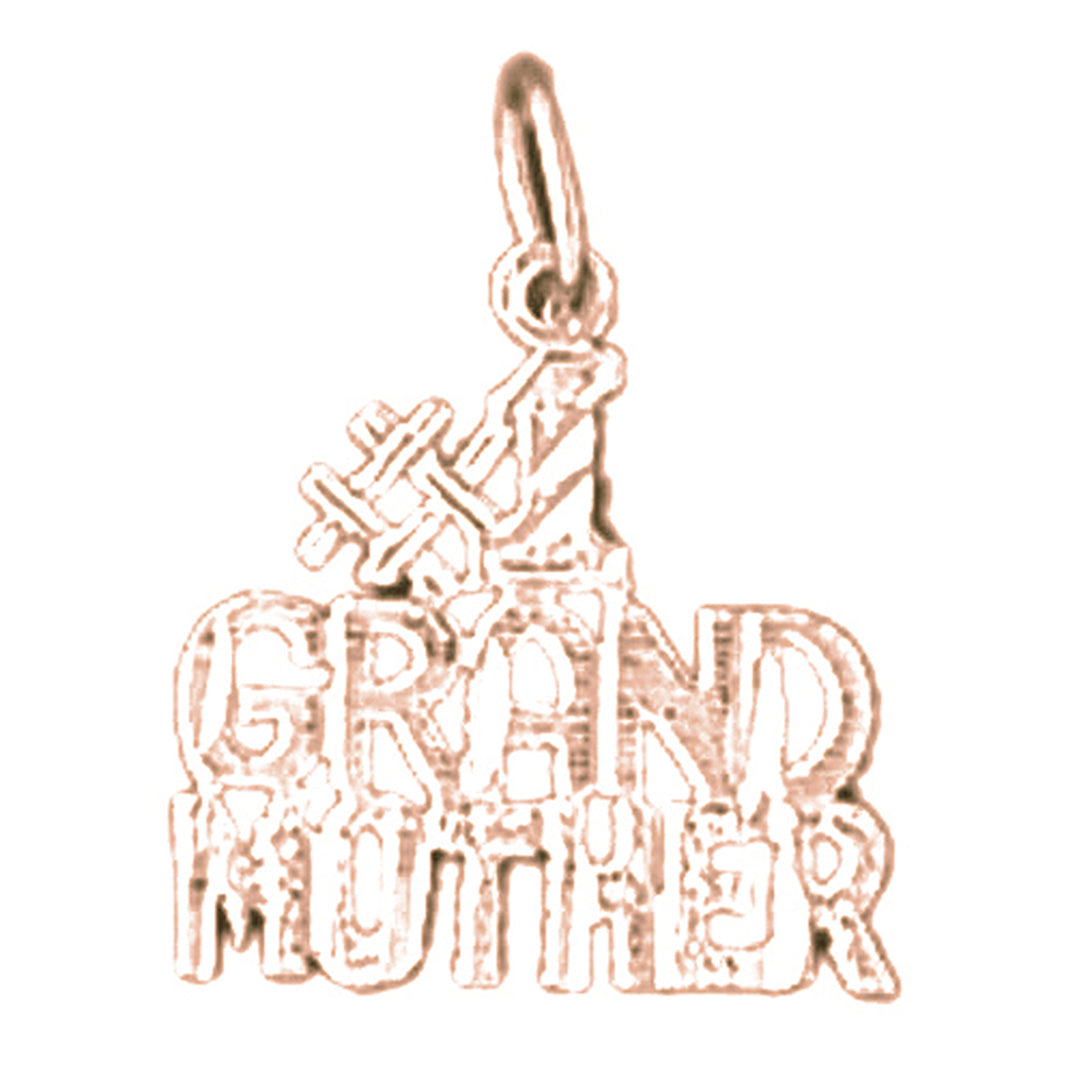 14K or 18K Gold #1 Grand Mother Pendant