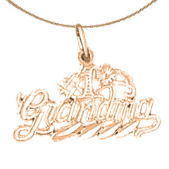 14K or 18K Gold #1 Grandma Pendant