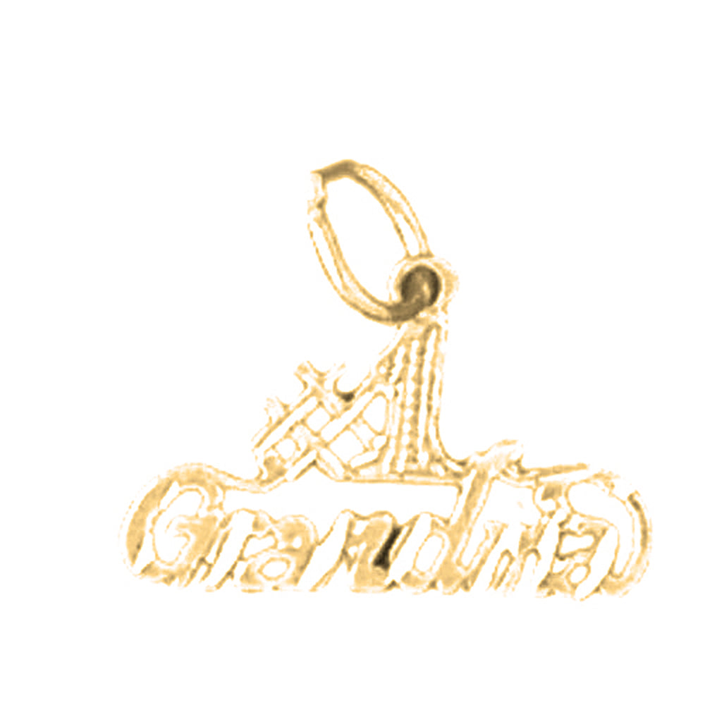 14K or 18K Gold #1 Grandma Pendant