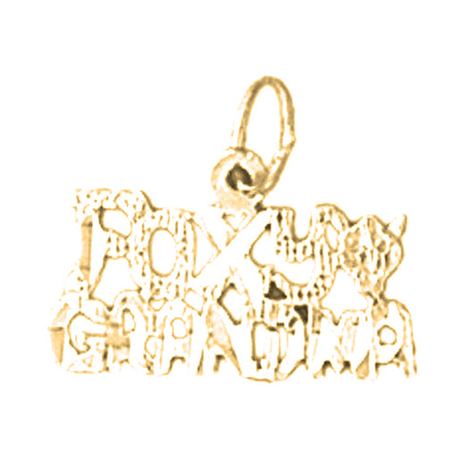 14K or 18K Gold Foxy Grandma Pendant