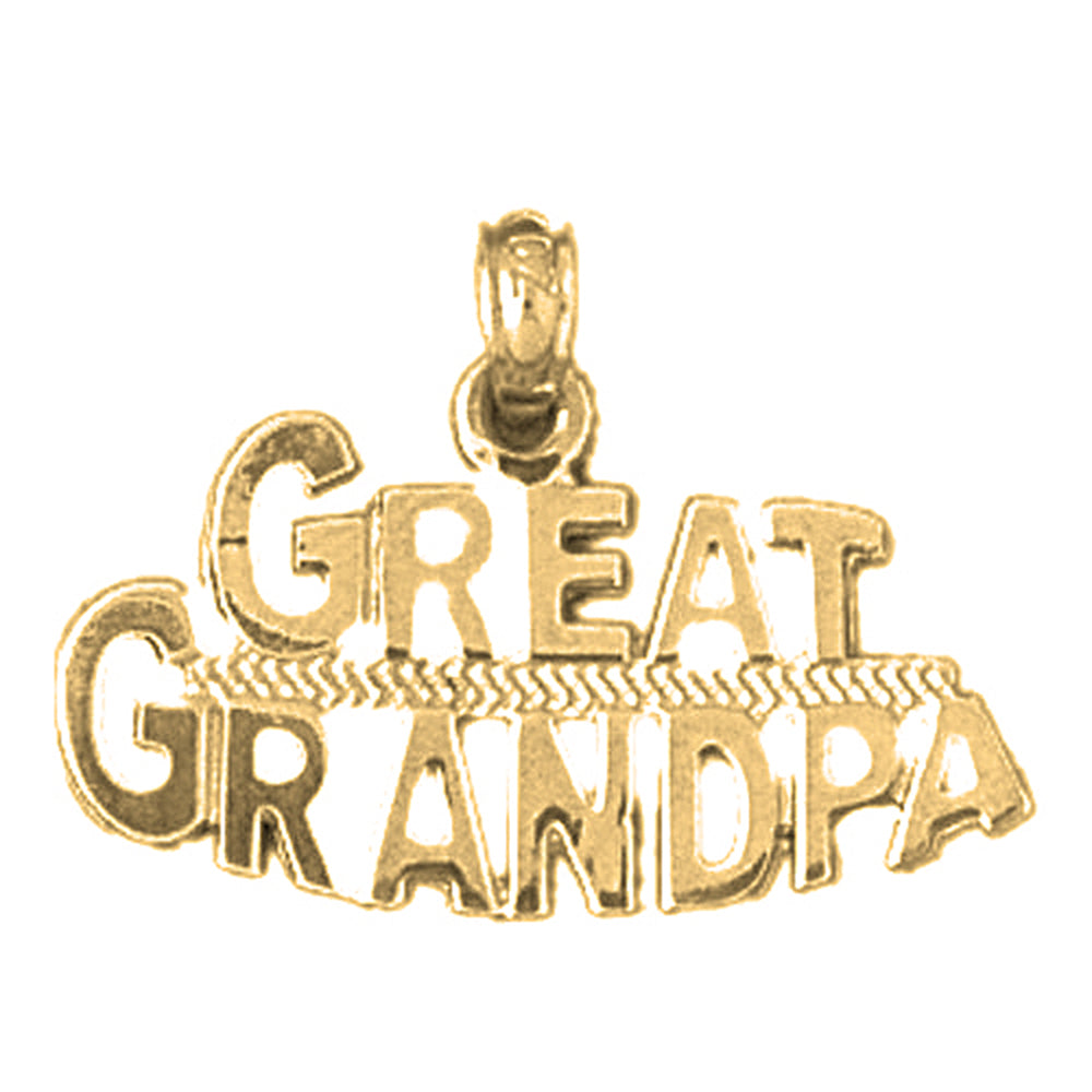 14K or 18K Gold Great Grandpa Pendant