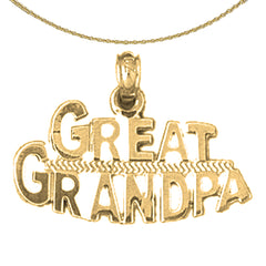 14K or 18K Gold Great Grandpa Pendant