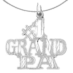 14K or 18K Gold #1 Grandpa Pendant