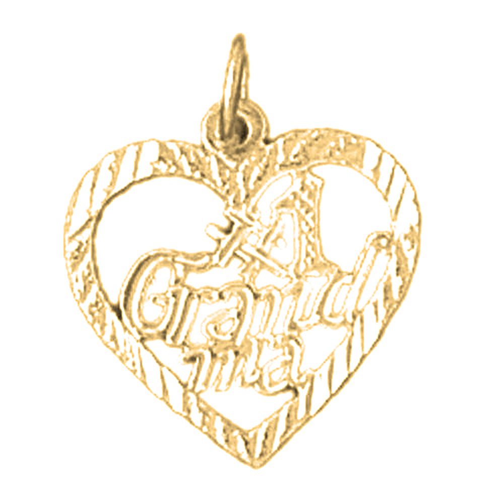 14K or 18K Gold #1 Grandma Pendant