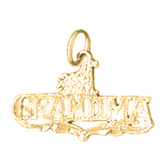 14K or 18K Gold #1 Grandma Pendant