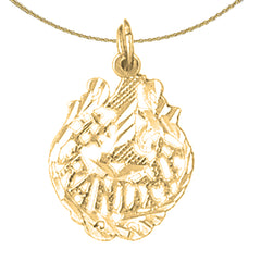 14K or 18K Gold #1 Grandma Pendant