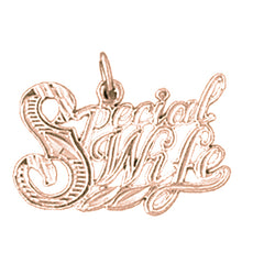 14K or 18K Gold Special Wife Pendant