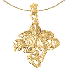 10K, 14K or 18K Gold Starfish Wish Fish Pendant