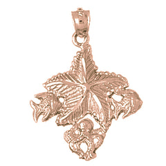 10K, 14K or 18K Gold Starfish Wish Fish Pendant