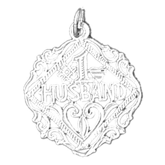 14K or 18K Gold #1 Husband Pendant