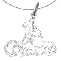 14K or 18K Gold #1 Cowboy Saying Pendant