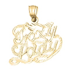 14K or 18K Gold Foxy Lady Saying Pendant