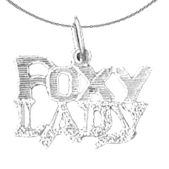 14K or 18K Gold Foxy Lady Saying Pendant