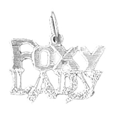 14K or 18K Gold Foxy Lady Saying Pendant