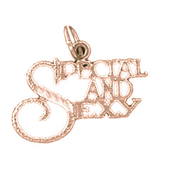 14K or 18K Gold Special and Sexy Saying Pendant