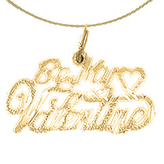 14K or 18K Gold Be My Valentine Pendant