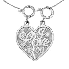 14K or 18K Gold I Love You Pendant