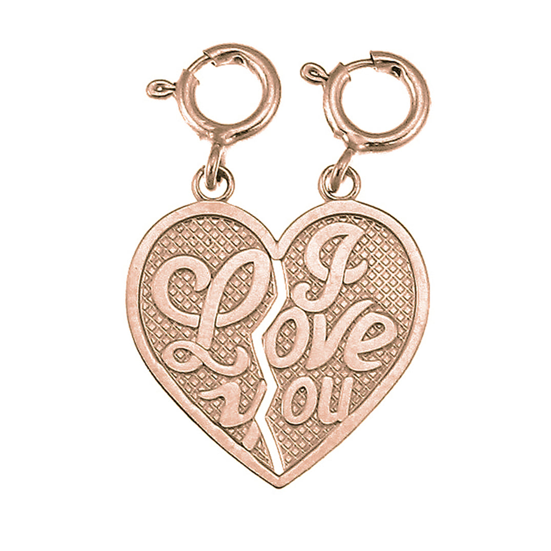 14K or 18K Gold I Love You Pendant