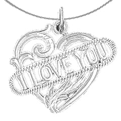 14K or 18K Gold I Love You Pendant