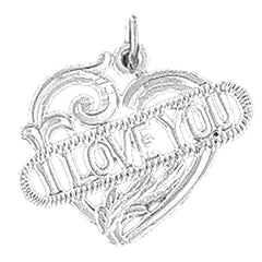 14K or 18K Gold I Love You Pendant