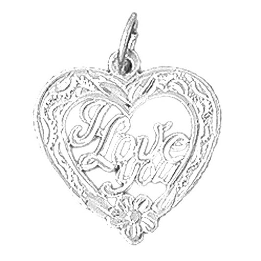 14K or 18K Gold I Love You Pendant