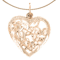 14K or 18K Gold I Love You Pendant