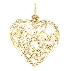 14K or 18K Gold I Love You Pendant