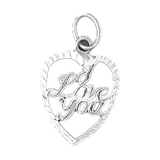 14K or 18K Gold I Love You Pendant