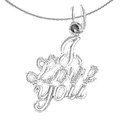 14K or 18K Gold I Love You Pendant