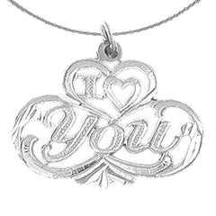 14K or 18K Gold I Love You Pendant