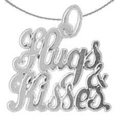 Anhänger „Hugs &amp; Kisses“ aus 14 Karat oder 18 Karat Gold