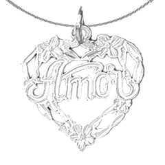 14K or 18K Gold Amor Pendant