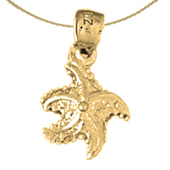 14K or 18K Gold Starfish Pendant