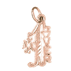 14K or 18K Gold #1 Lover Saying Pendant