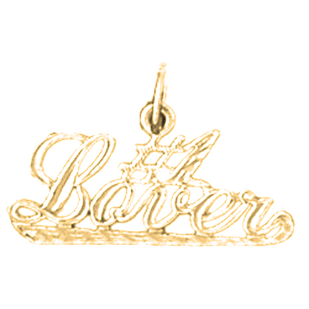 14K or 18K Gold #1 Lover Saying Pendant